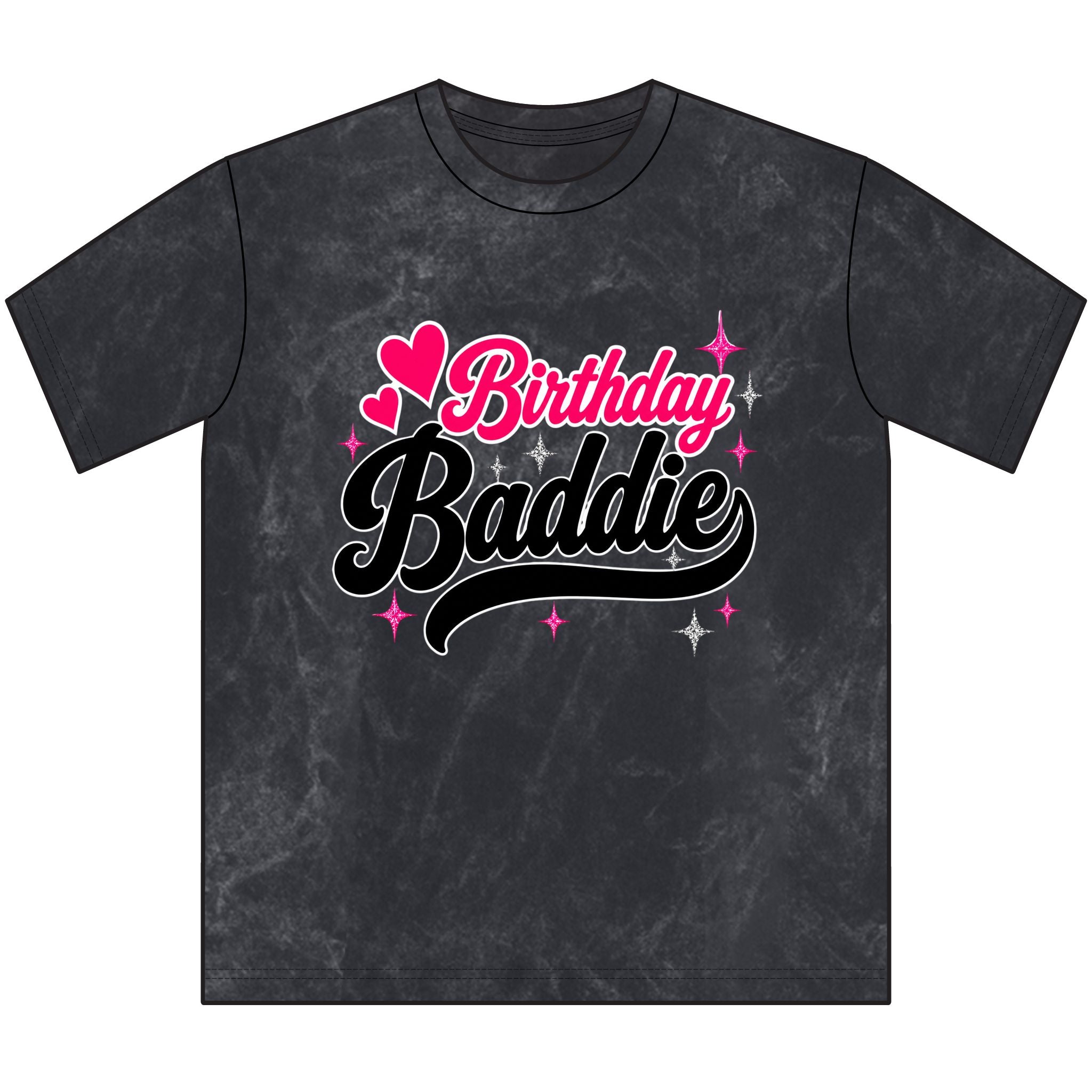 Birthday Baddie Tee — Vintage Crewneck Birthday Shirt