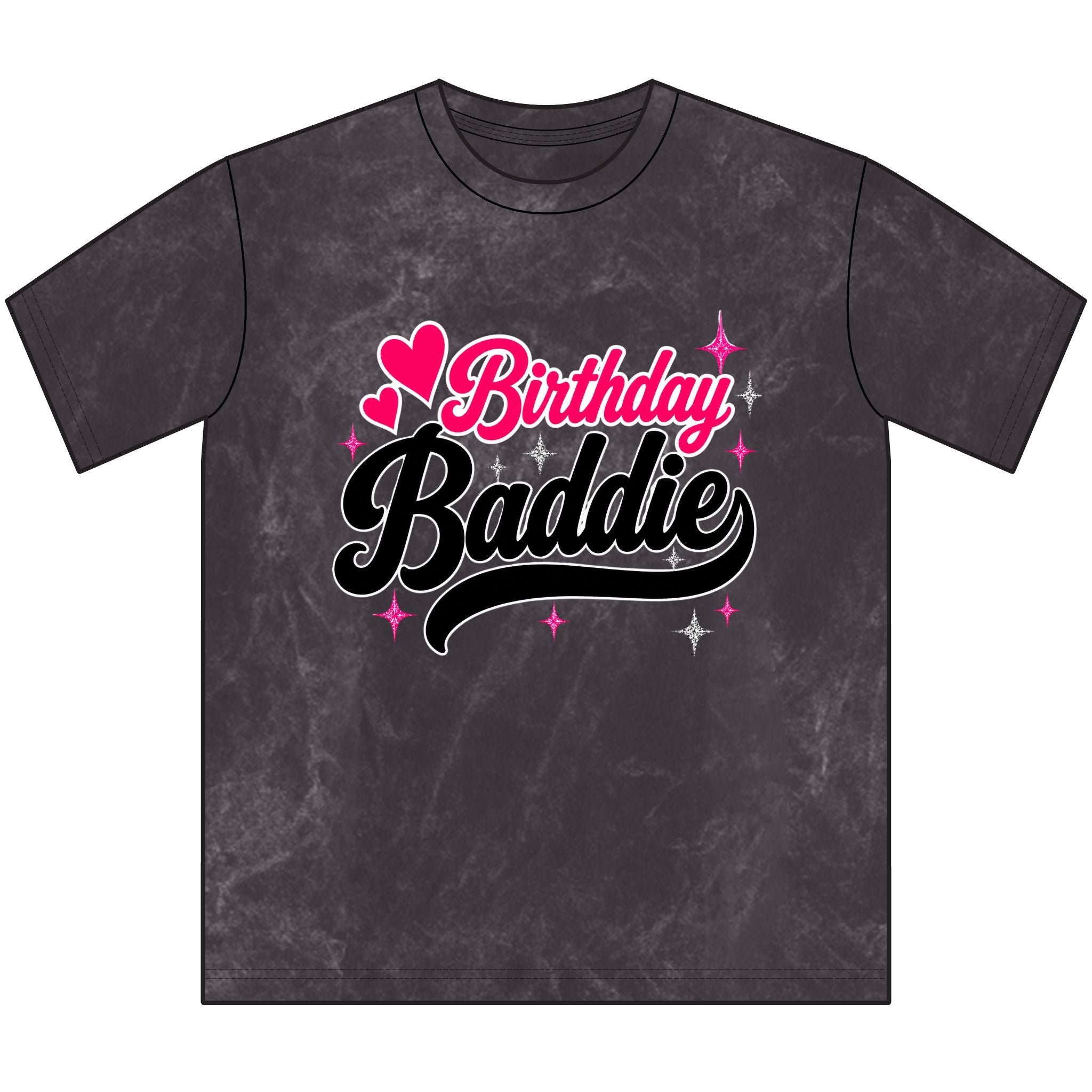 Birthday Baddie Tee — Vintage Crewneck Birthday Shirt