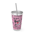 Burn Book Pink Tumbler with Straw — 16oz Insulated Travel Cup