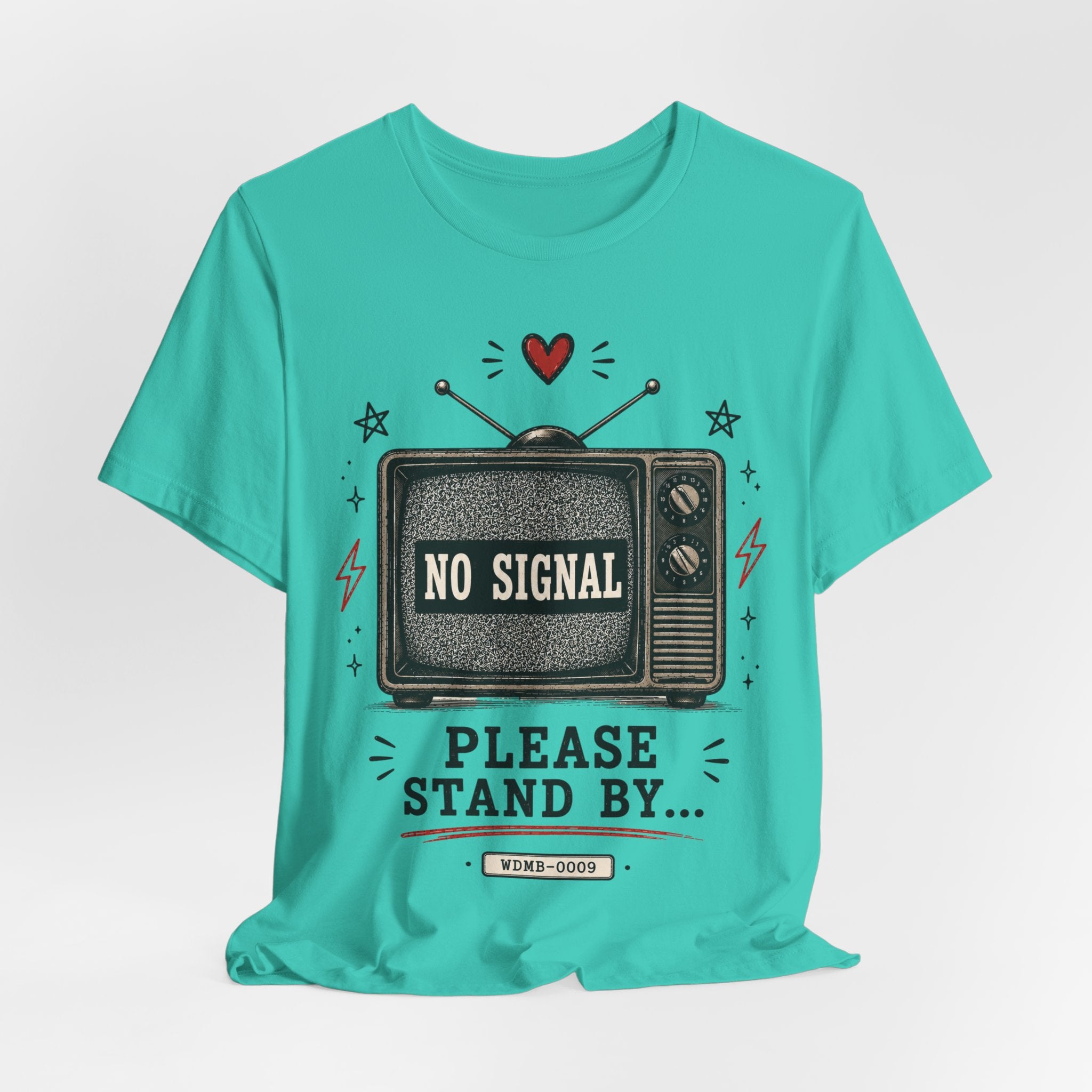 No Signal Please Stand By T‑Shirt — Retro TV Vintage Graphic Tee
