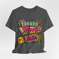 Today's Mood Tee — Retro Neon 'Ask Me Tomorrow' Graphic T-Shirt