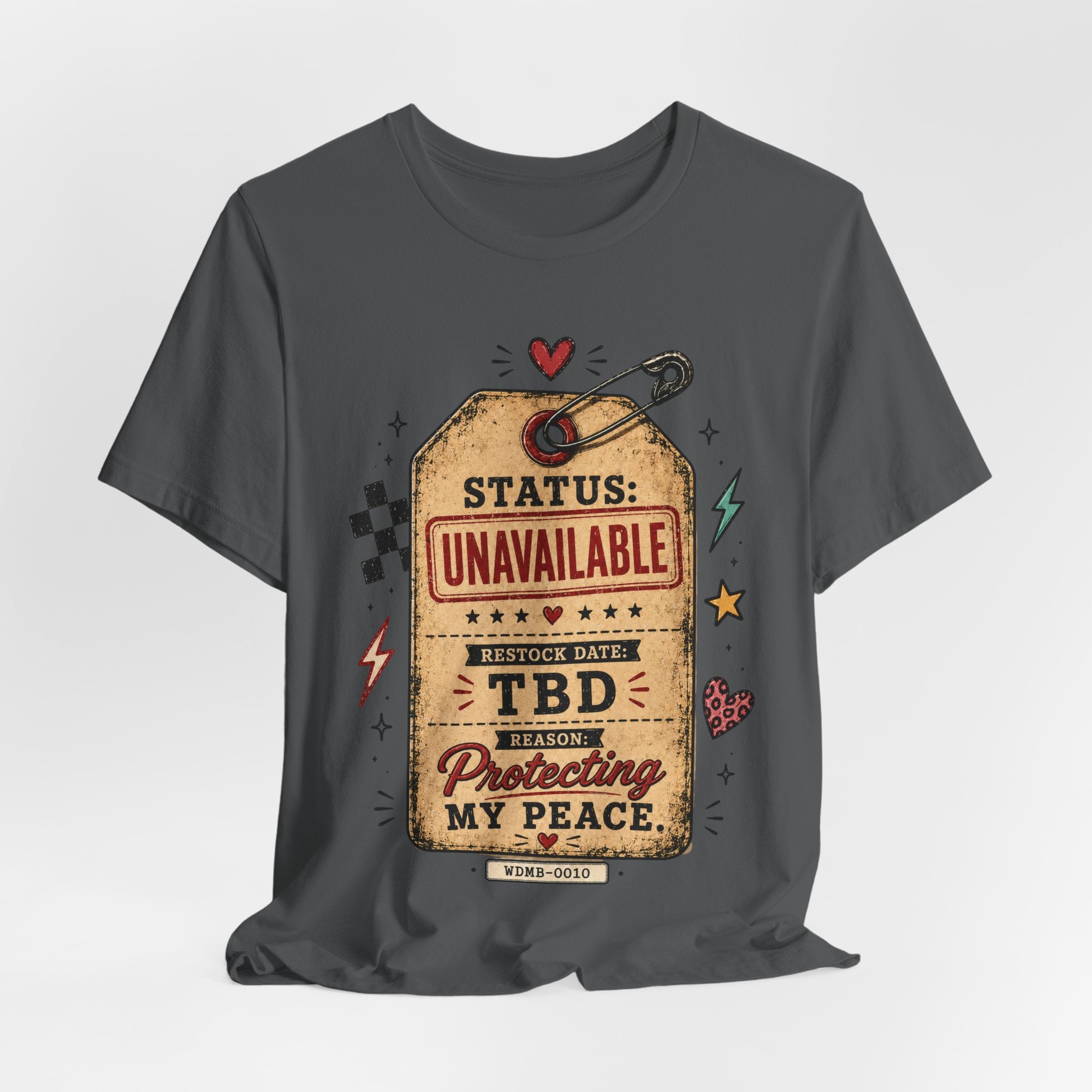 Status: Unavailable Tee — "Protecting My Peace" Graphic T-Shirt