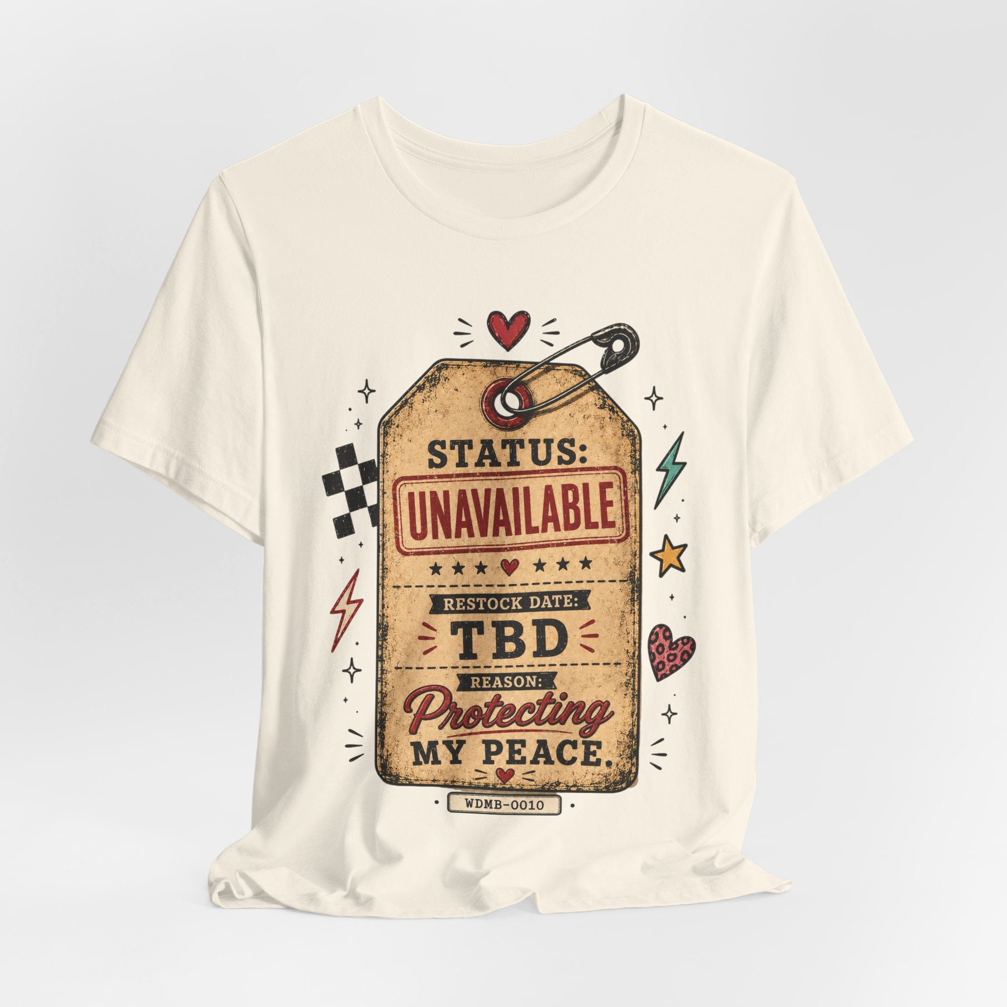 Status: Unavailable Tee — "Protecting My Peace" Graphic T-Shirt