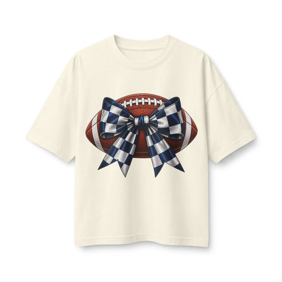 Football Bow Game Day Tee | Women's Tailgate Shirt | Cute Football Season T-Shirt