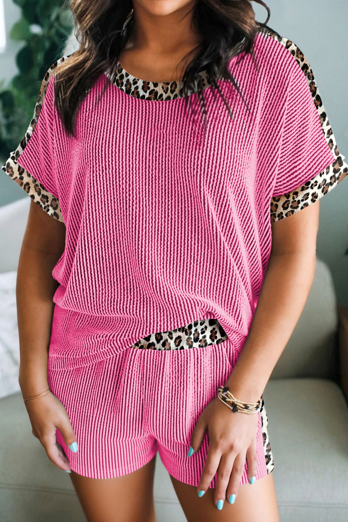 The Cozy Leopard Lounge Set
